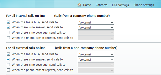 Forward Call to Voicemail